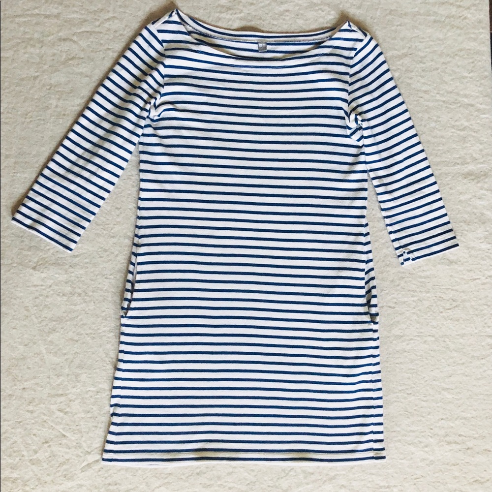 Uniqlo Boatneck Striped Dress, XS